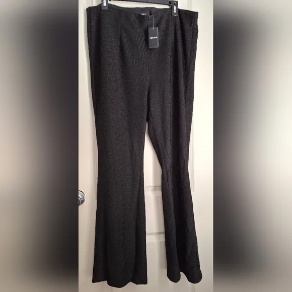 Pull-On Flare Stretch Lurex High-Rise Pant sz 2X 18/20 luxury elegant formal Str - Picture 10 of 10